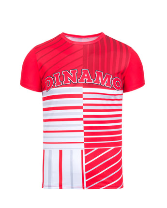 Tricou Adulti Dinamo Rosu/Alb